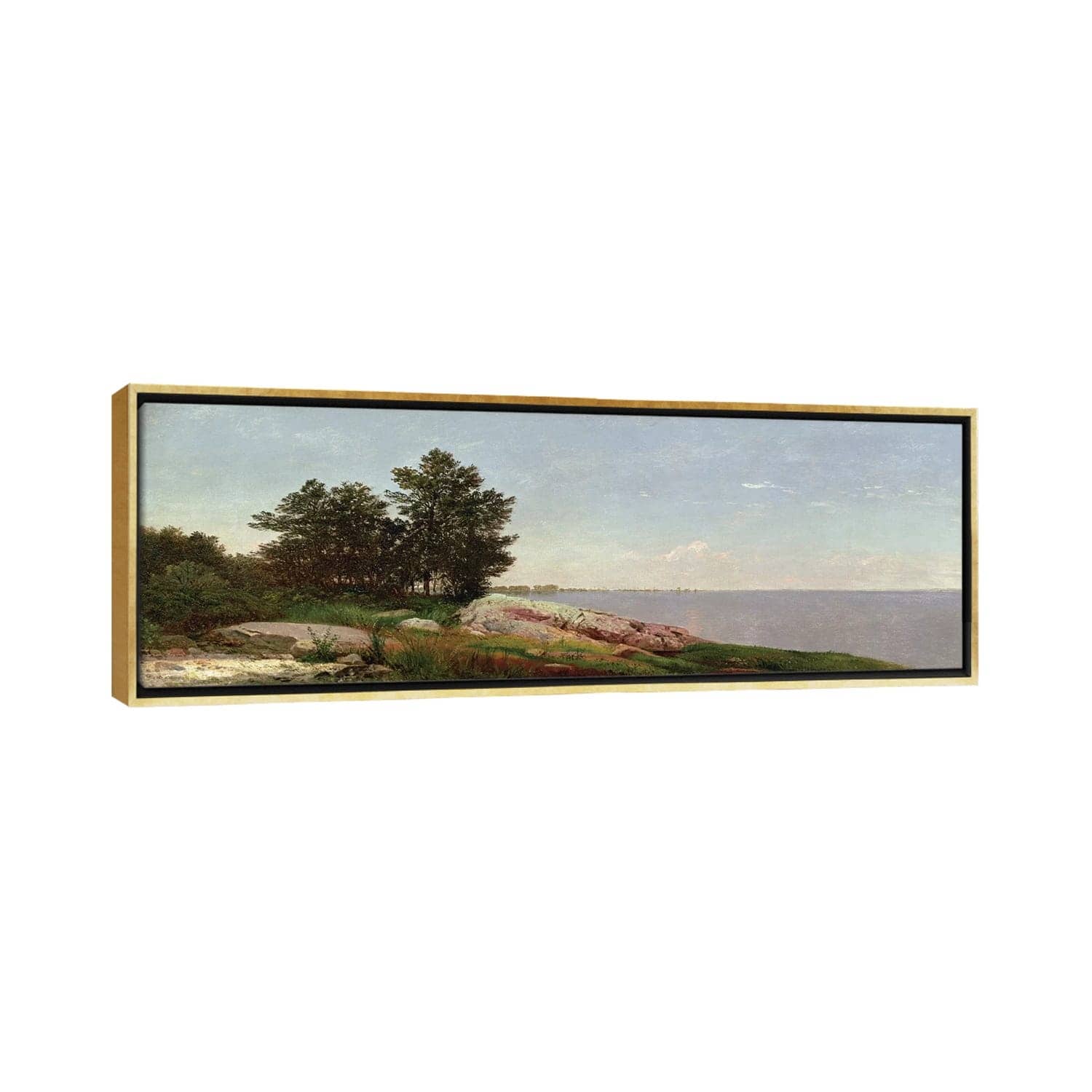 iCanvas "Long Island Sound at Darien " by John Frederick Kensett Framed